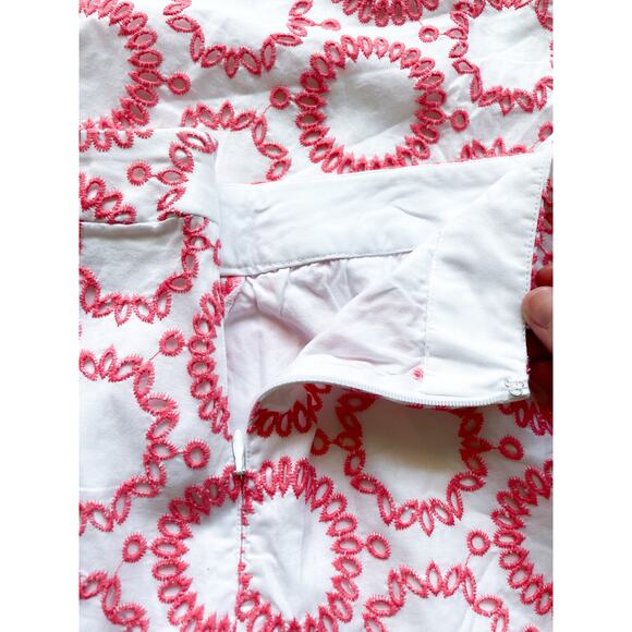 Women's Banana Republic Milly Collection Coral and White 2 Piece Set Size 14 - Picture 4 of 12